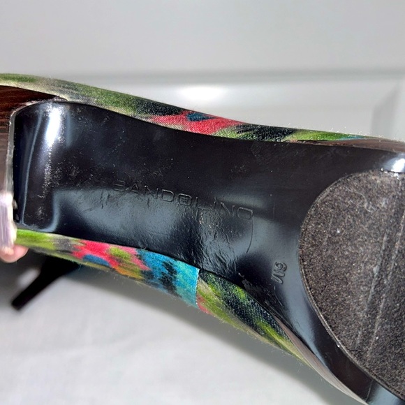 Bandolino Size 6 -BD7 Jamara Satin Watercolor Open Toe High Heel Stiletto - Picture 6 of 10